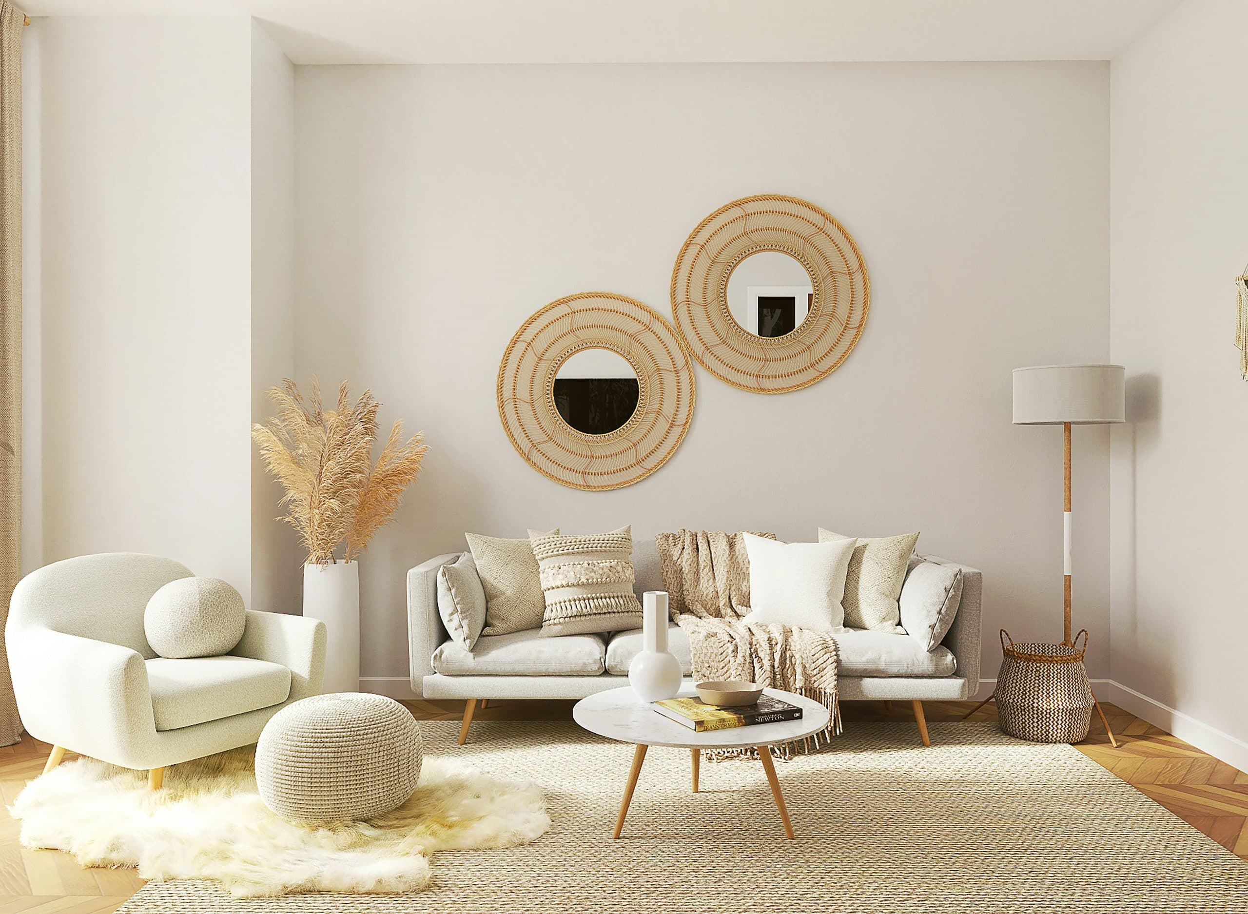 Cozy bright living room